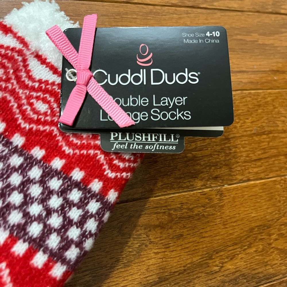 Cuddl Duds Double Layer Lounge Socks - NWT